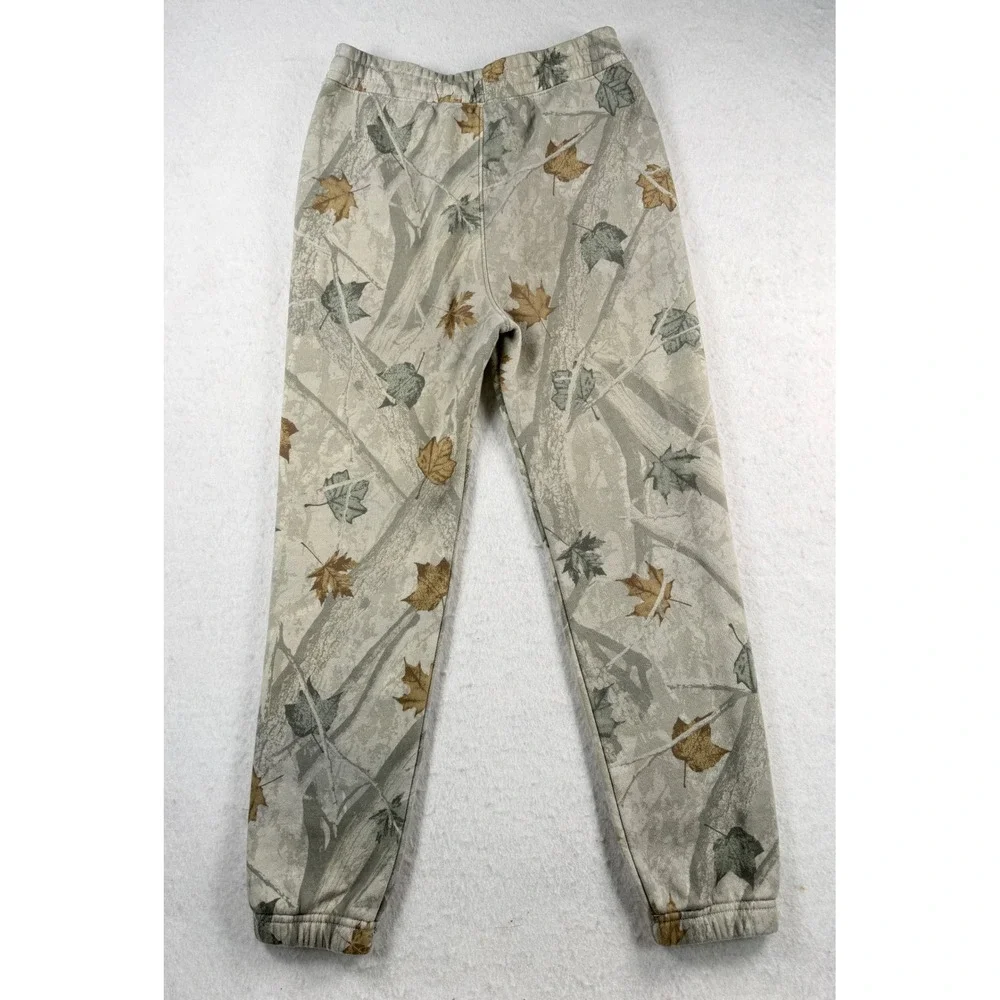 Abercrombie Kids Boys Camo Leaf Print Jogger Sweatpants Gray Brown Size 11/12